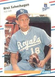 1988 Fleer Baseball Cards      268     Bret Saberhagen